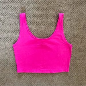 Hot pink crop top